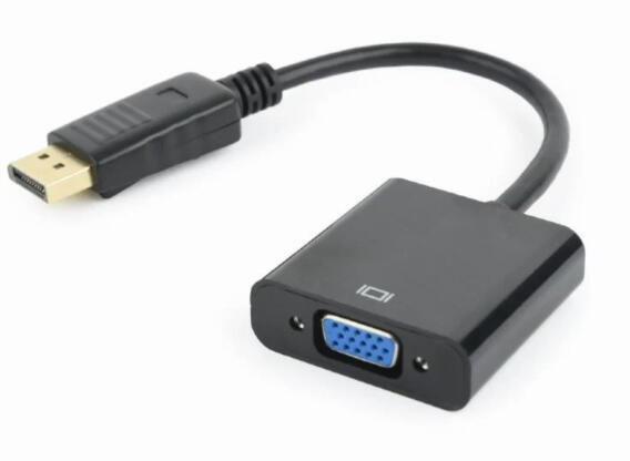 Displayport male to VGA female adapter, 10cm