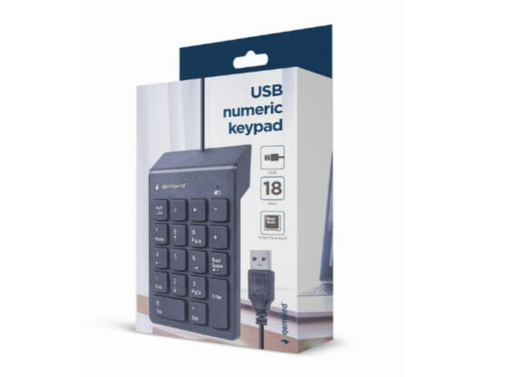 Gembird Numerikus Billentyűzet Numpad USB Fekete