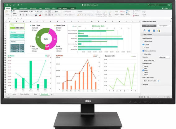 LG 24BN650Y-B monitor ("A-" kat.)