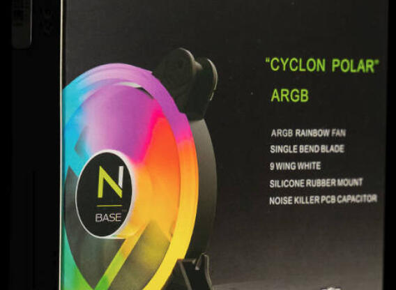 Ház hűtő 12 cm ARGB Cyclon Polar NBase (6 PIN)