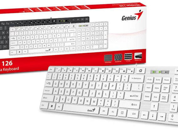 Genius SlimStar 126 billentyűzet fehér