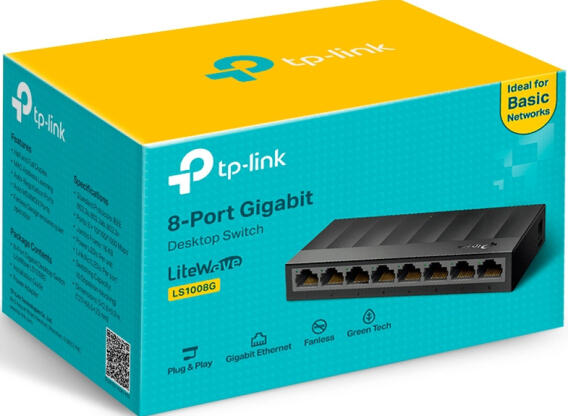 8 portos Gigabit switch TP-LINK LS1008G