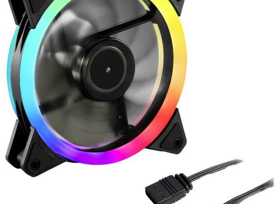 Sharkoon Shark Blades PWM RGB ventilátor Fekete 120