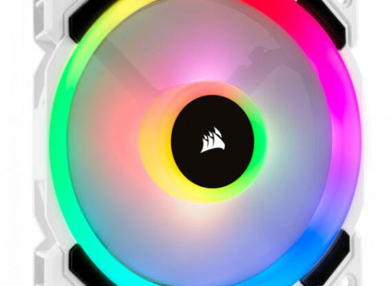 Corsair LL120 RGB ventilátor, 120 мм, Dual Light Loop White RGB LED, PWM