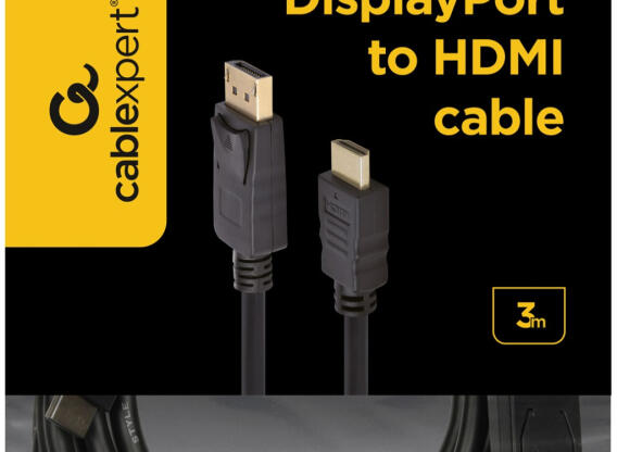 DisplayPort-HDMI kábel 3 m Cablexpert