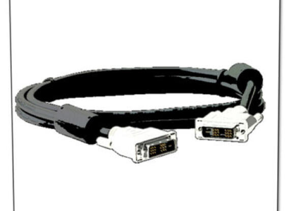 DVI monitor adat kábel 2x árnyékolt