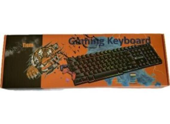 Billentyűzet Tiger Tech TTK2 -USB fekete magyar Gamer világítós ÚJ