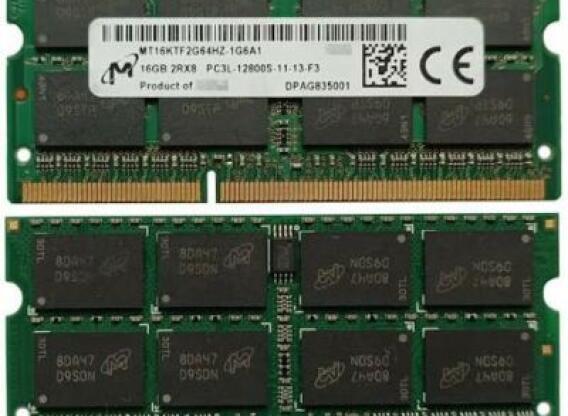 Micron 32GB DDR3 notebook RAM kit (2x16GB) PC3L-12800s-11-13-F3