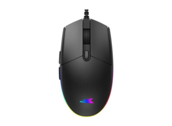 Baracuda Crab-B, BC BGM-111B vezetékes gamer egér,6D, 3.600 dpi, fekete