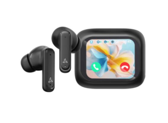Sbox EB-TWS08B bluetooth in-ear fülhallgató, touch kijelző, mikrofon, fekete, ANC