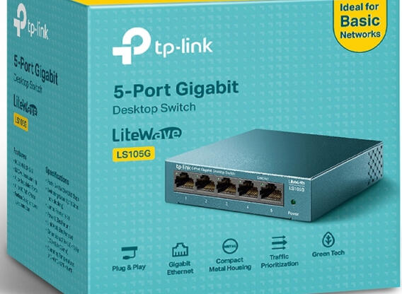 5 portos Gigabit switch TP-LINK LS105G