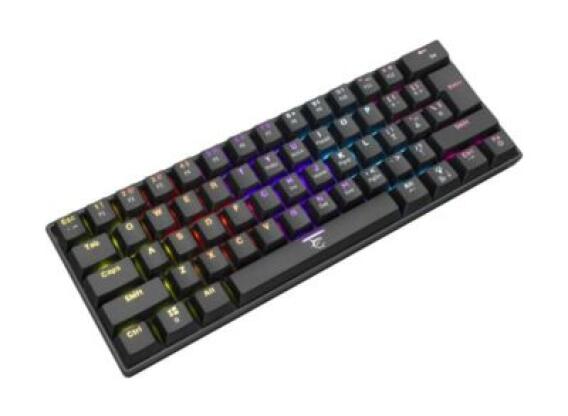 White Shark GK-2022B/BR-HU SHINOBI MAGYAR!! 60%-os fekete mechanikus (barna switch) gamer billentyűzet