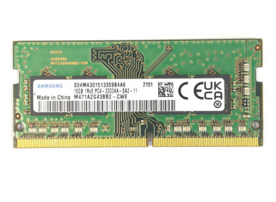 Samsung 16GB DDR4 laptop RAM (memória) PC4-3200AA SO-DIMM használt 12 hónap garanciával