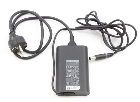 Eredeti használt Dell laptop töltő (0G4X7T) 7.4x5.0 mm center-pin csatlakozóval 65W + tápkábel