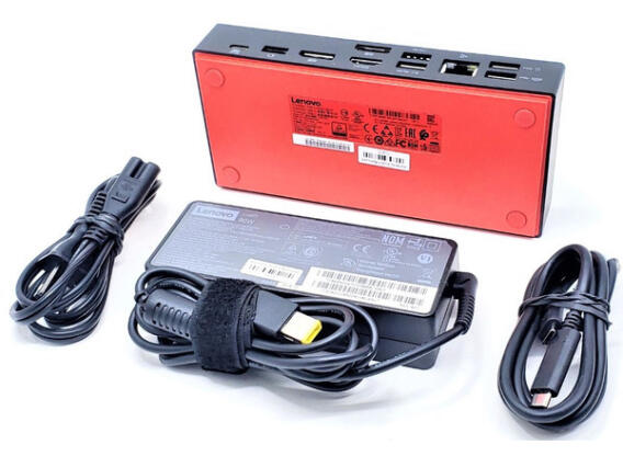 Lenovo ThinkPad USB-C Dock (40AS) használt dokkoló + 90W töltő +USB-C kábel